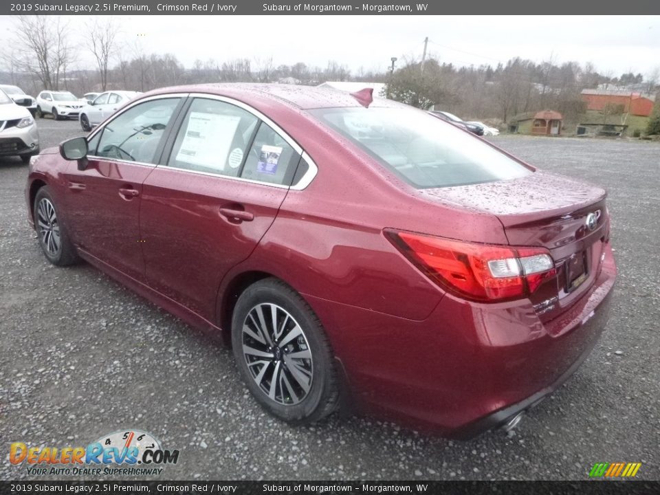 2019 Subaru Legacy 2.5i Premium Crimson Red / Ivory Photo #6