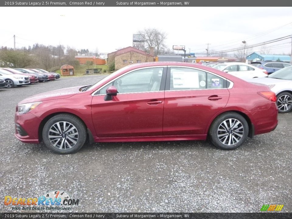 2019 Subaru Legacy 2.5i Premium Crimson Red / Ivory Photo #7