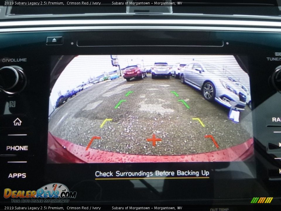 2019 Subaru Legacy 2.5i Premium Crimson Red / Ivory Photo #17