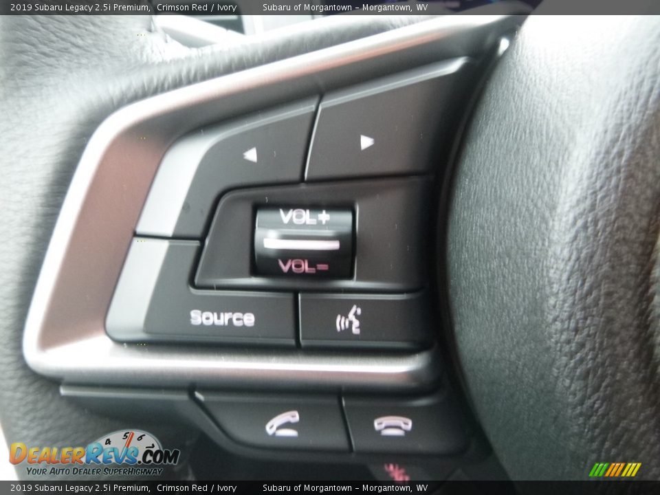 2019 Subaru Legacy 2.5i Premium Crimson Red / Ivory Photo #20