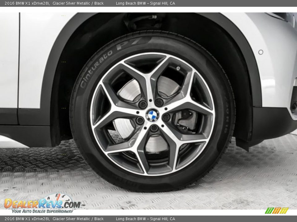 2016 BMW X1 xDrive28i Glacier Silver Metallic / Black Photo #8