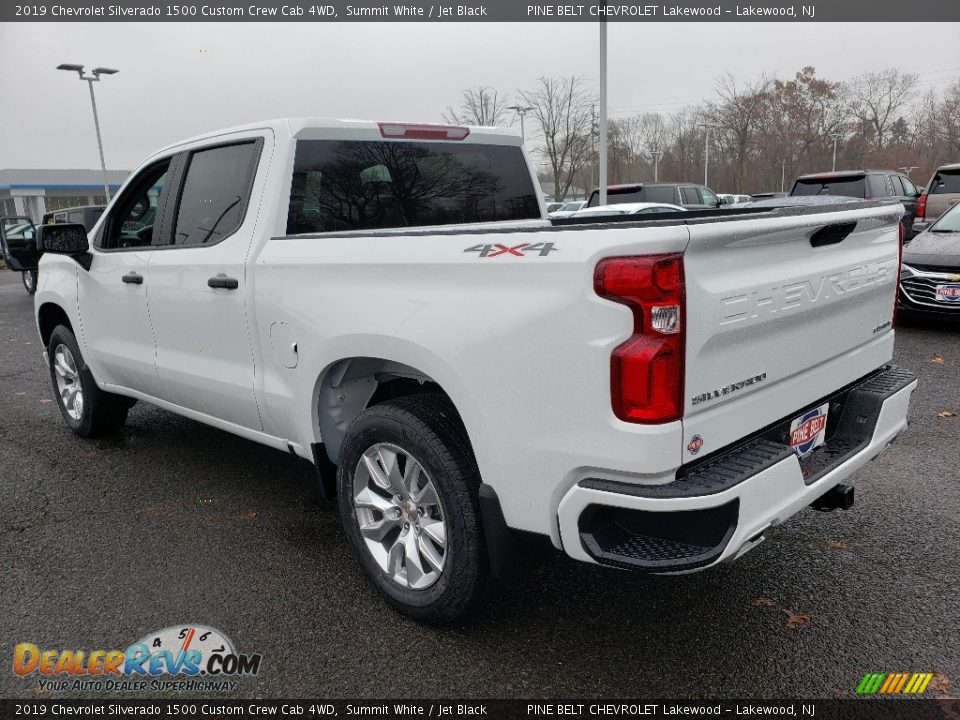 2019 Chevrolet Silverado 1500 Custom Crew Cab 4WD Summit White / Jet Black Photo #4