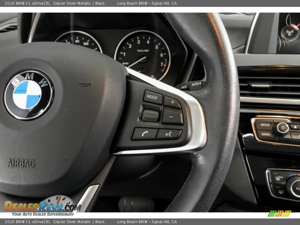 2016 BMW X1 xDrive28i Glacier Silver Metallic / Black Photo #16