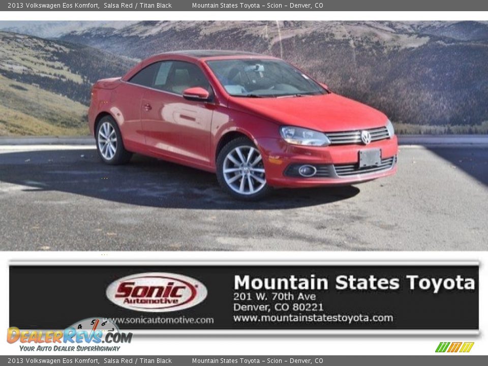 2013 Volkswagen Eos Komfort Salsa Red / Titan Black Photo #1