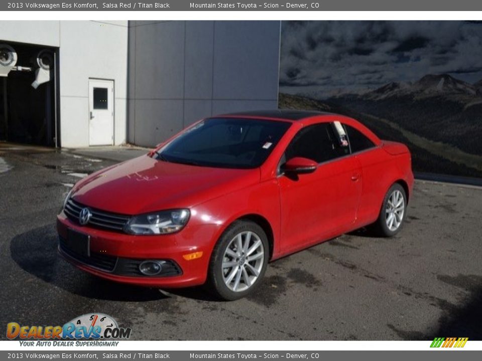 2013 Volkswagen Eos Komfort Salsa Red / Titan Black Photo #2