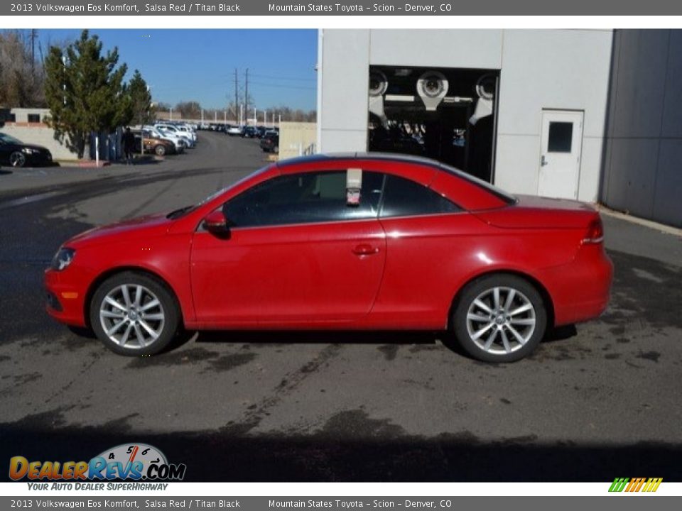 2013 Volkswagen Eos Komfort Salsa Red / Titan Black Photo #3