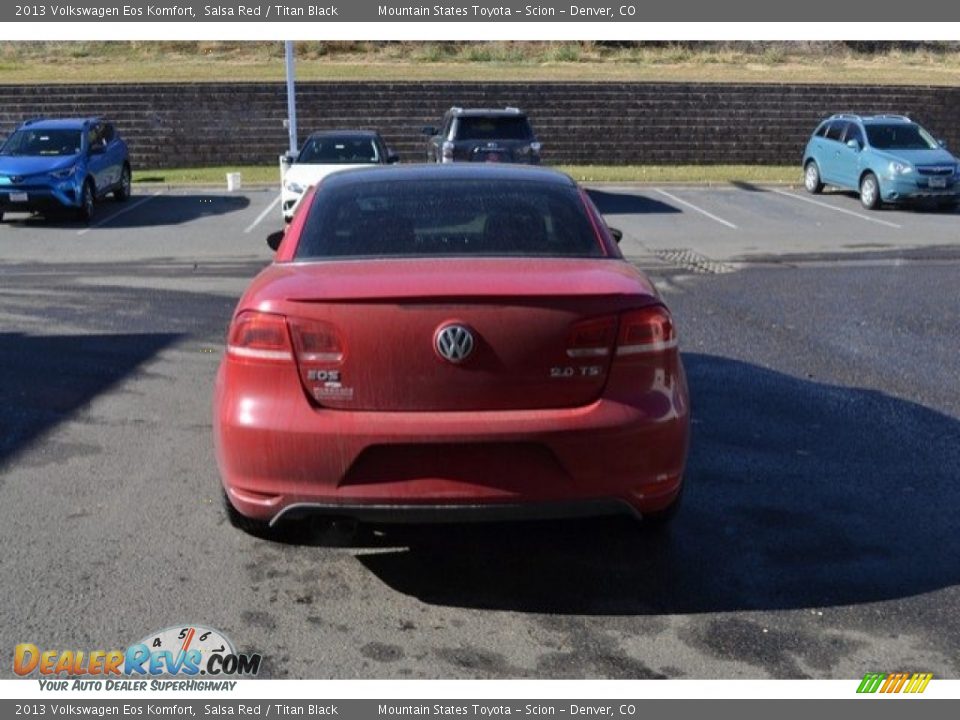 2013 Volkswagen Eos Komfort Salsa Red / Titan Black Photo #5