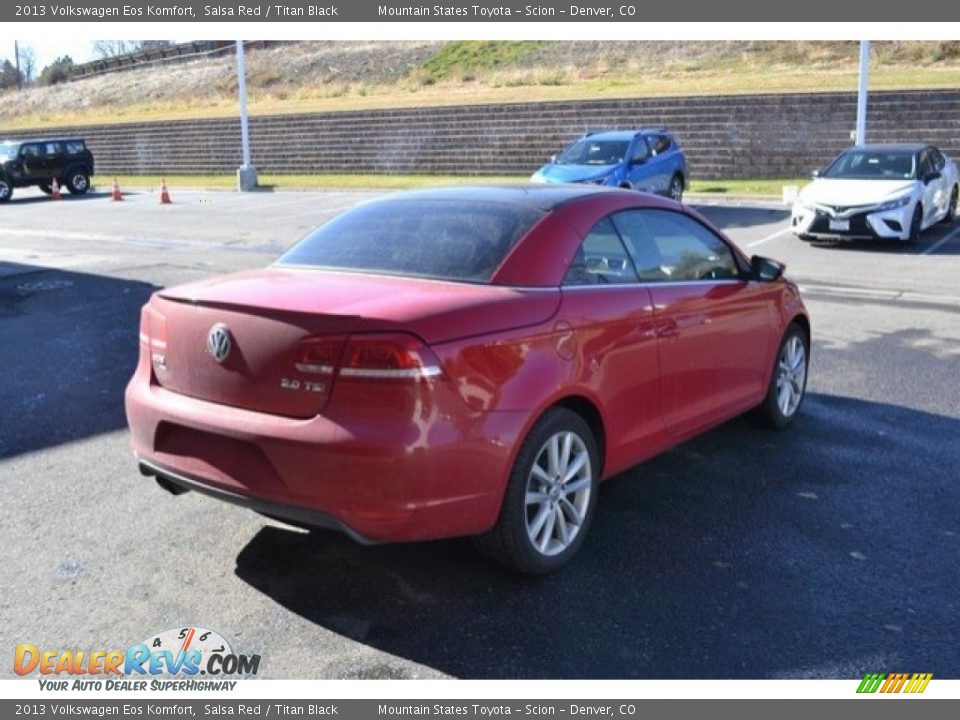 2013 Volkswagen Eos Komfort Salsa Red / Titan Black Photo #6