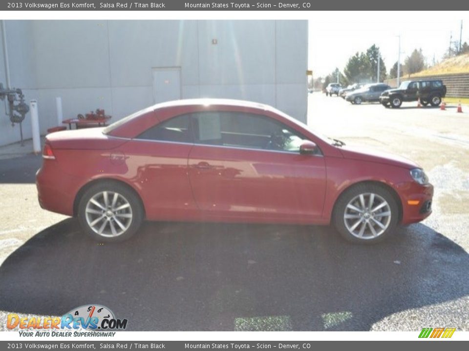 2013 Volkswagen Eos Komfort Salsa Red / Titan Black Photo #7
