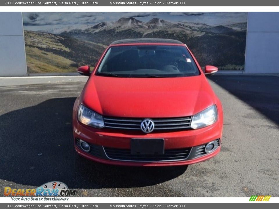 2013 Volkswagen Eos Komfort Salsa Red / Titan Black Photo #8