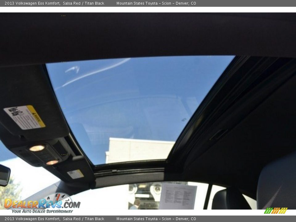 2013 Volkswagen Eos Komfort Salsa Red / Titan Black Photo #10