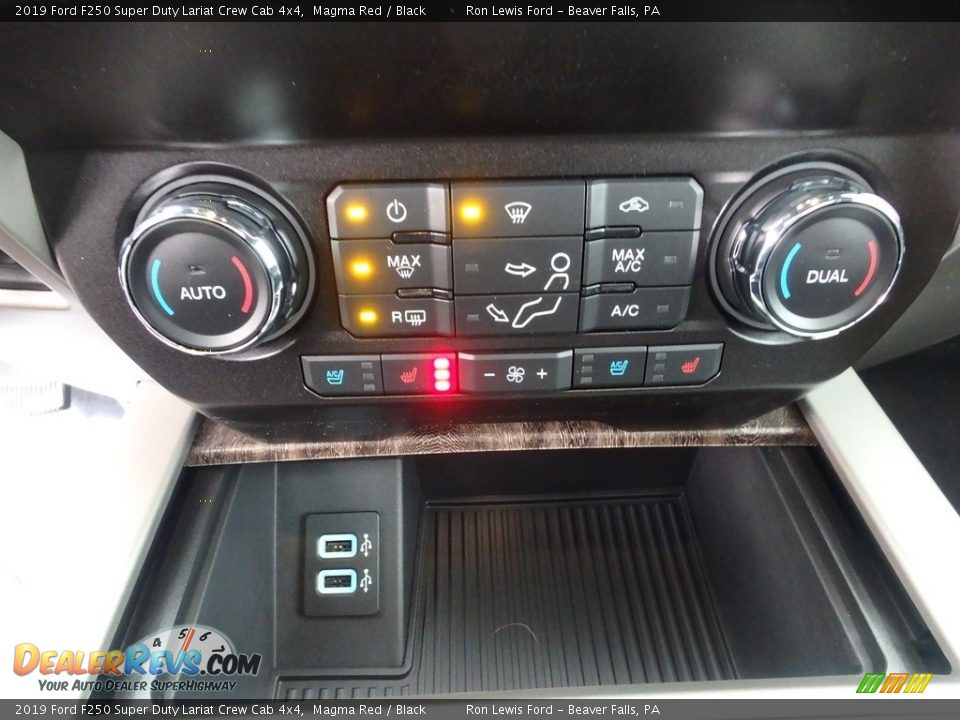 2019 Ford F250 Super Duty Lariat Crew Cab 4x4 Magma Red / Black Photo #19