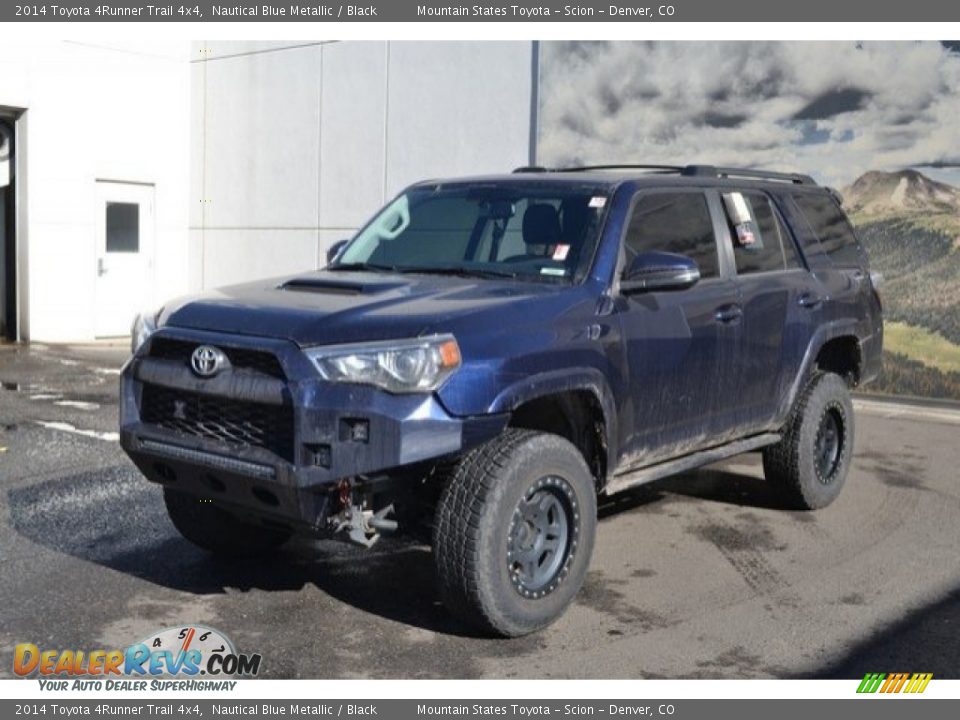 2014 Toyota 4Runner Trail 4x4 Nautical Blue Metallic / Black Photo #2
