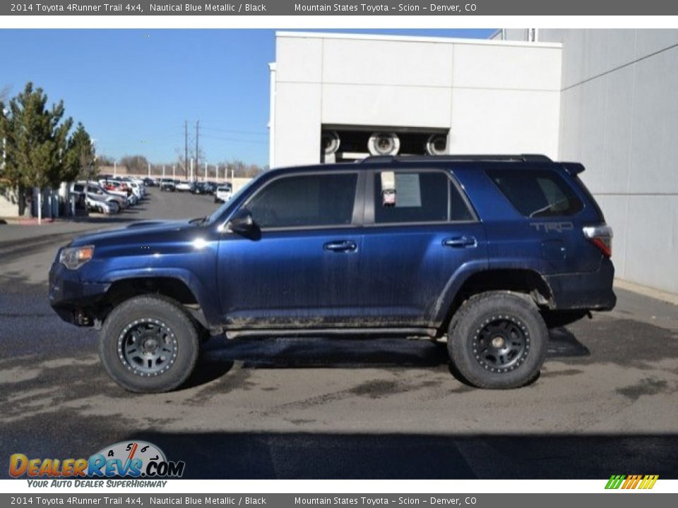2014 Toyota 4Runner Trail 4x4 Nautical Blue Metallic / Black Photo #3