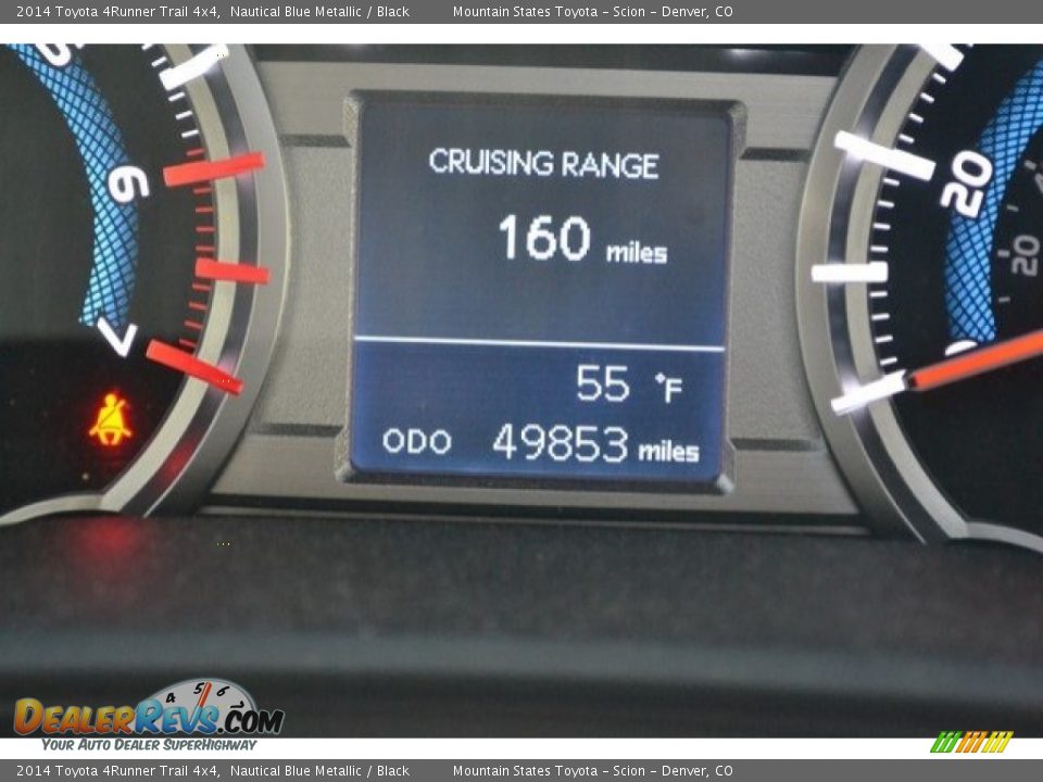2014 Toyota 4Runner Trail 4x4 Nautical Blue Metallic / Black Photo #12