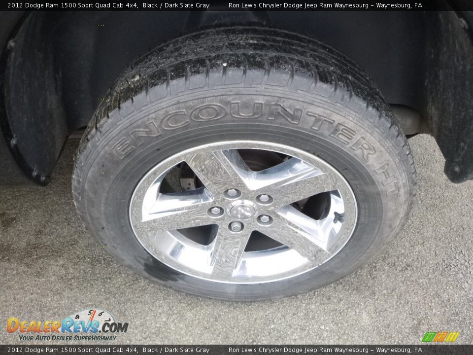2012 Dodge Ram 1500 Sport Quad Cab 4x4 Black / Dark Slate Gray Photo #3