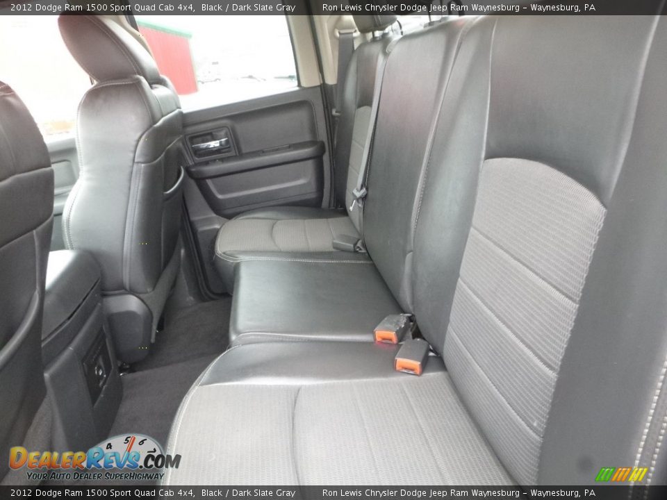 2012 Dodge Ram 1500 Sport Quad Cab 4x4 Black / Dark Slate Gray Photo #12