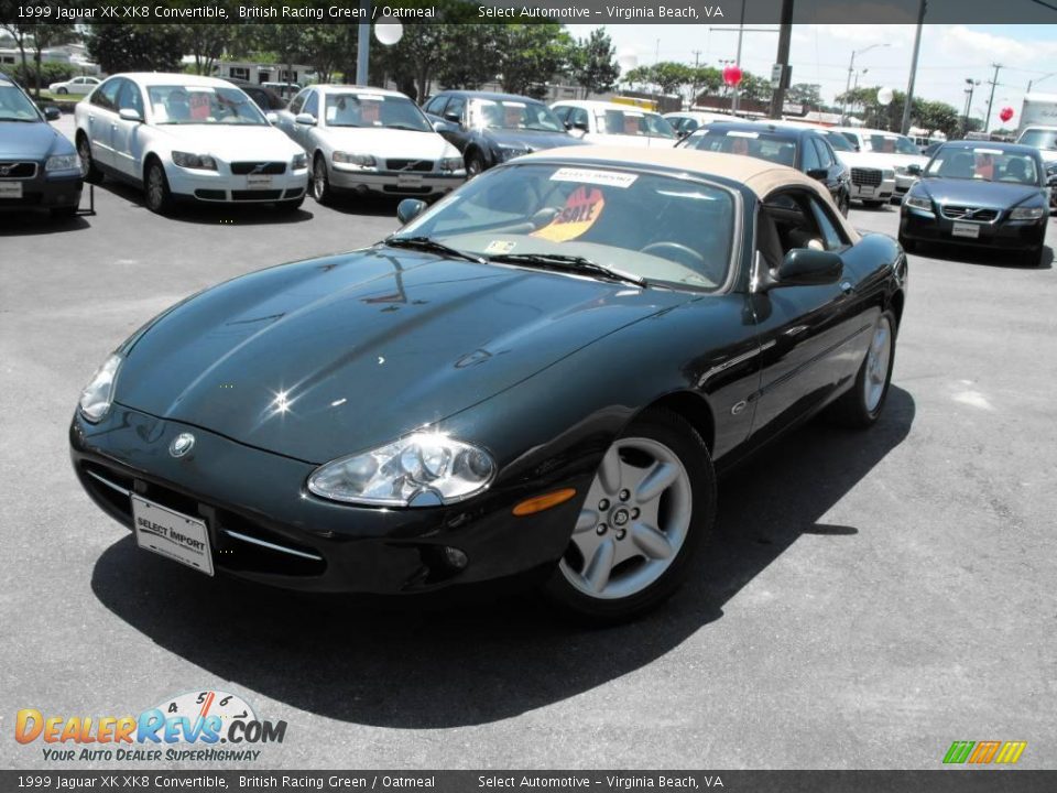 1999 Jaguar XK XK8 Convertible British Racing Green / Oatmeal Photo #1