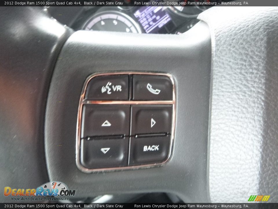 2012 Dodge Ram 1500 Sport Quad Cab 4x4 Black / Dark Slate Gray Photo #19