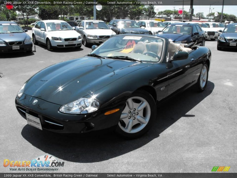 1999 Jaguar XK XK8 Convertible British Racing Green / Oatmeal Photo #2