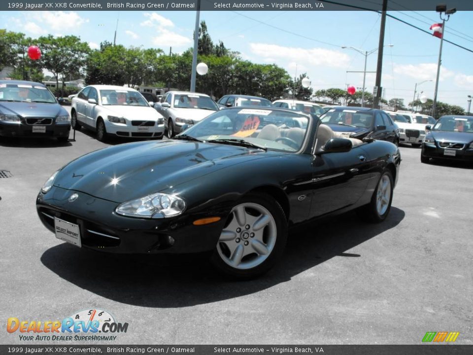 1999 Jaguar XK XK8 Convertible British Racing Green / Oatmeal Photo #3