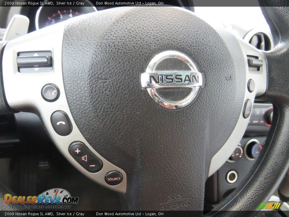 2009 Nissan Rogue SL AWD Silver Ice / Gray Photo #36