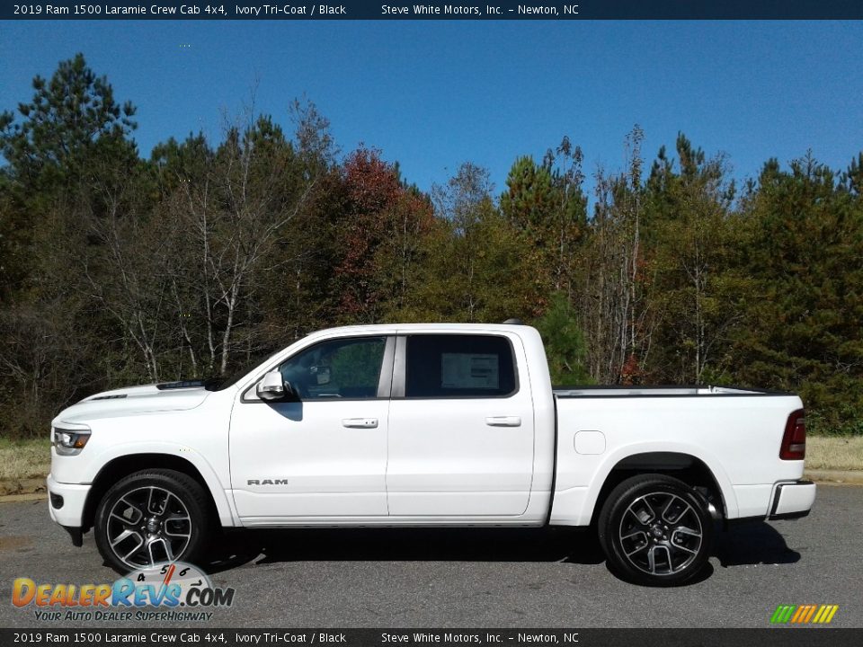 2019 Ram 1500 Laramie Crew Cab 4x4 Ivory Tri–Coat / Black Photo #1