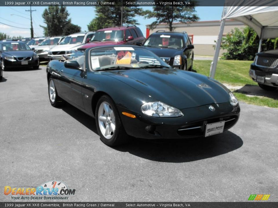 1999 Jaguar XK XK8 Convertible British Racing Green / Oatmeal Photo #7