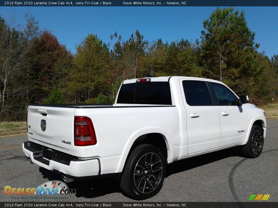 2019 Ram 1500 Laramie Crew Cab 4x4 Ivory Tri–Coat / Black Photo #6