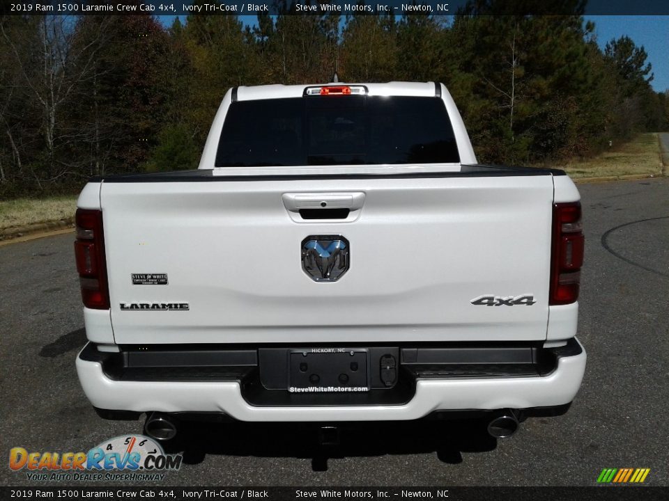 2019 Ram 1500 Laramie Crew Cab 4x4 Ivory Tri–Coat / Black Photo #7