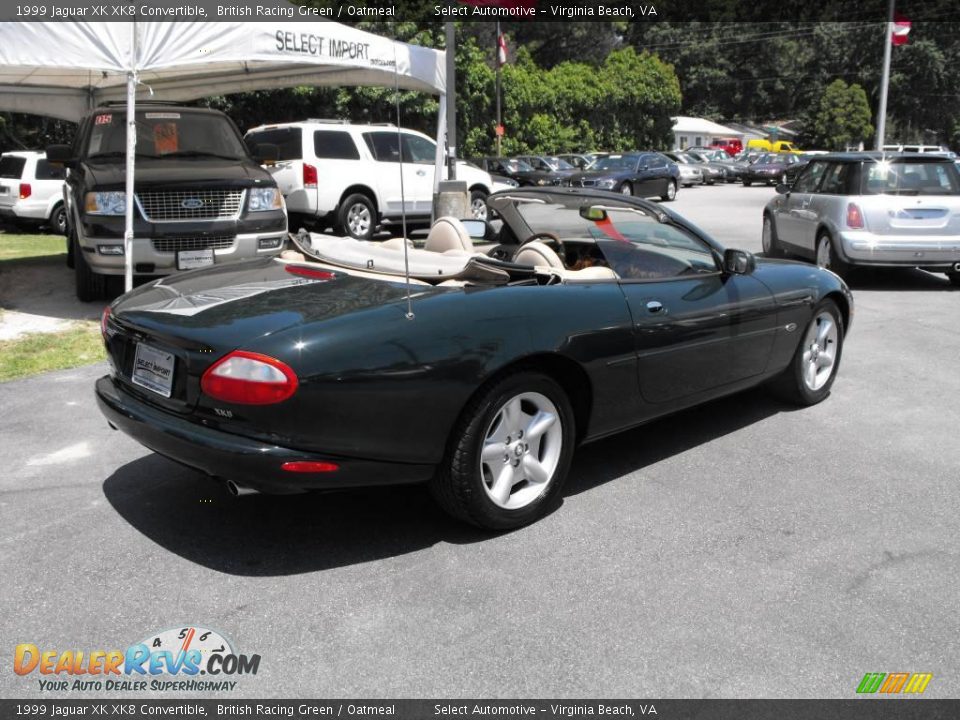 1999 Jaguar XK XK8 Convertible British Racing Green / Oatmeal Photo #8