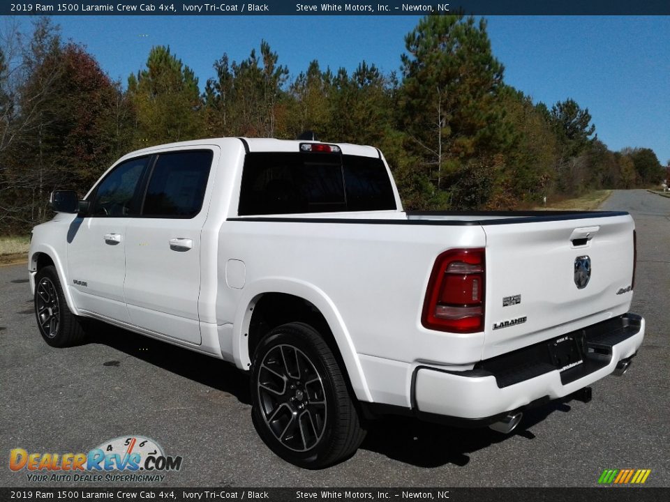 2019 Ram 1500 Laramie Crew Cab 4x4 Ivory Tri–Coat / Black Photo #8