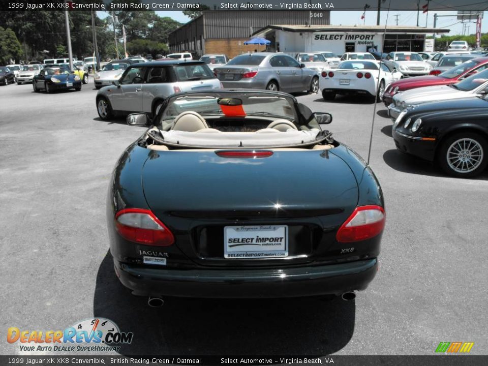 1999 Jaguar XK XK8 Convertible British Racing Green / Oatmeal Photo #9