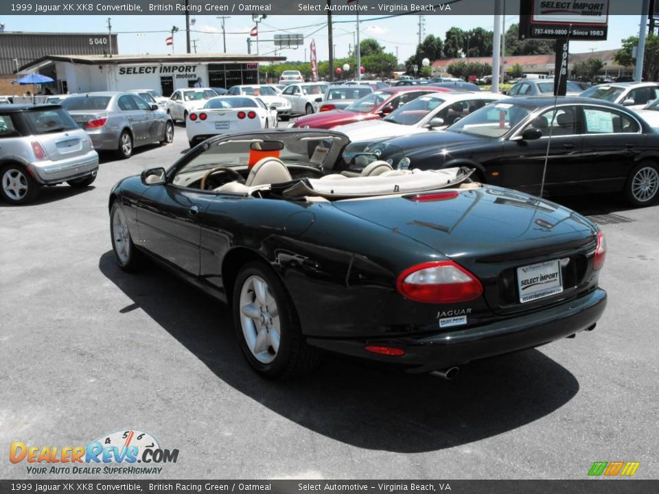 1999 Jaguar XK XK8 Convertible British Racing Green / Oatmeal Photo #10