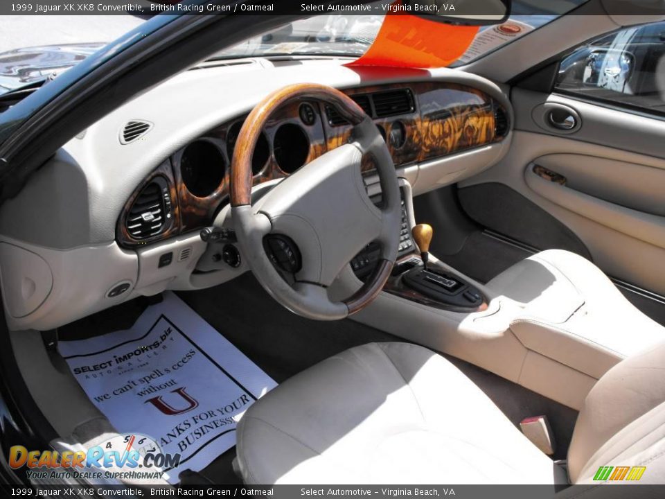 1999 Jaguar XK XK8 Convertible British Racing Green / Oatmeal Photo #12