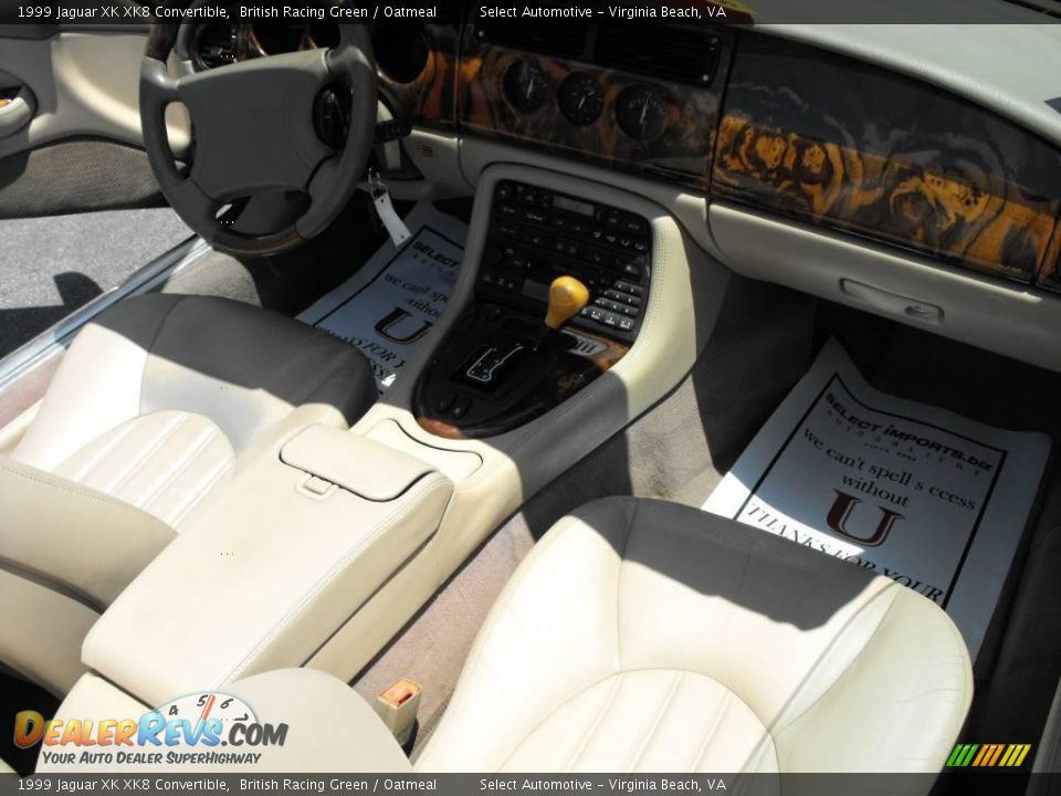 1999 Jaguar XK XK8 Convertible British Racing Green / Oatmeal Photo #13