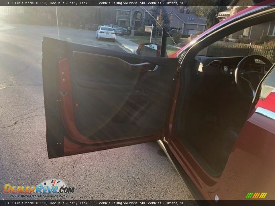 2017 Tesla Model X 75D Red Multi-Coat / Black Photo #8