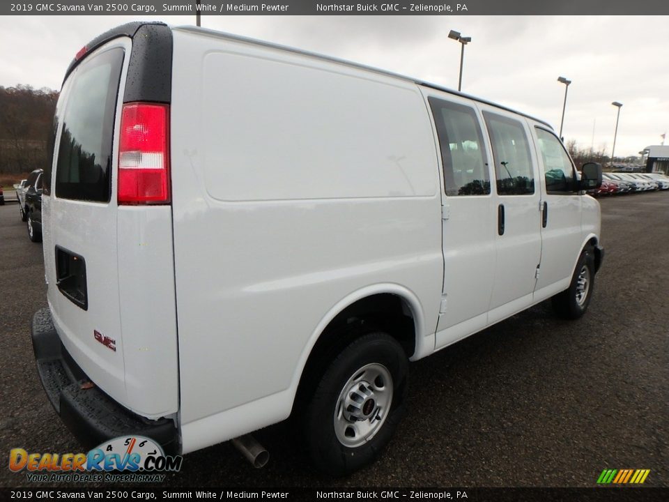 2019 GMC Savana Van 2500 Cargo Summit White / Medium Pewter Photo #7