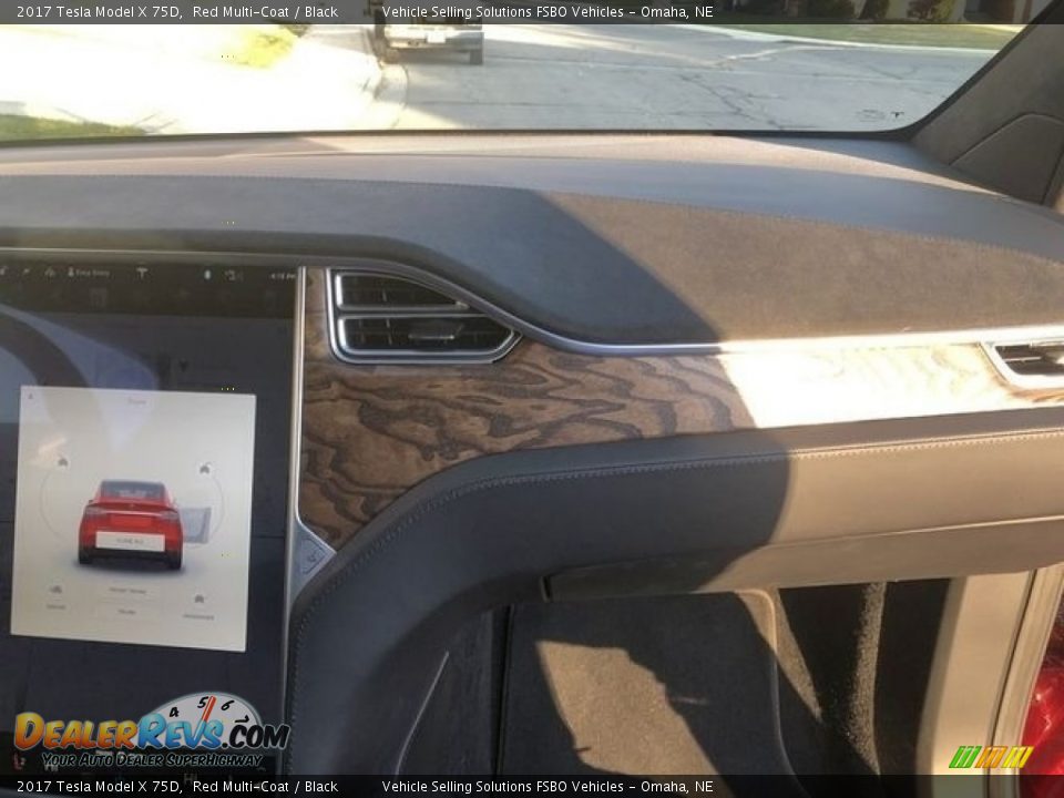 2017 Tesla Model X 75D Red Multi-Coat / Black Photo #11