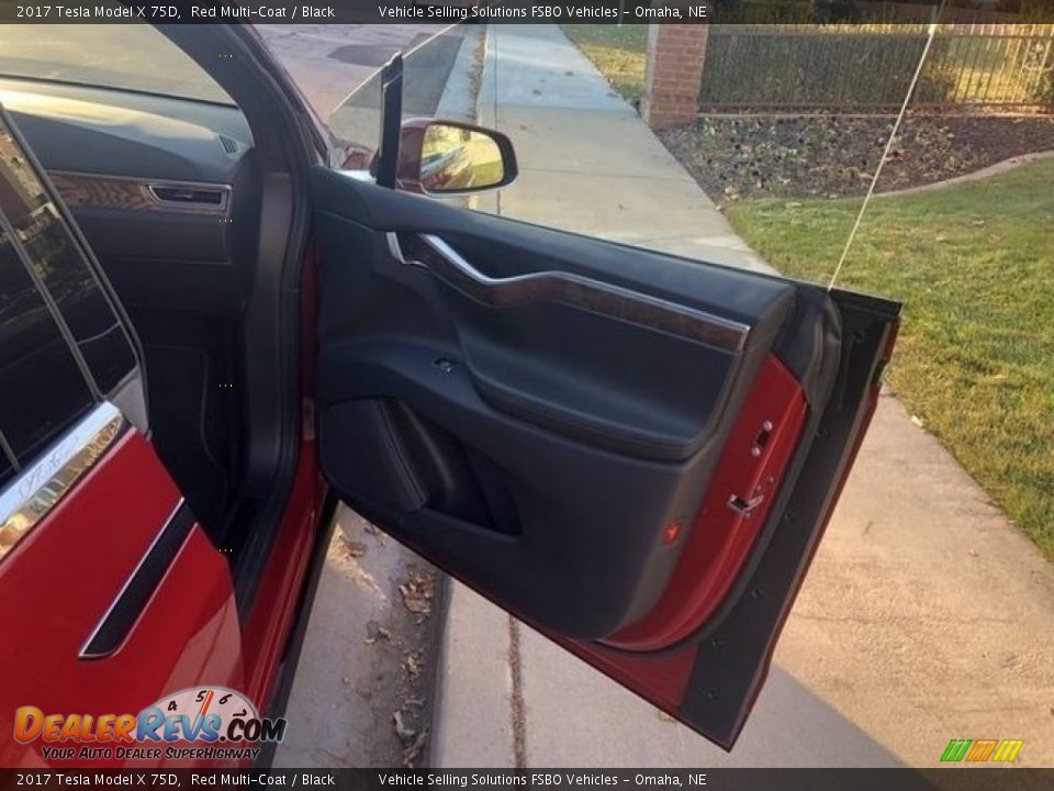 2017 Tesla Model X 75D Red Multi-Coat / Black Photo #15
