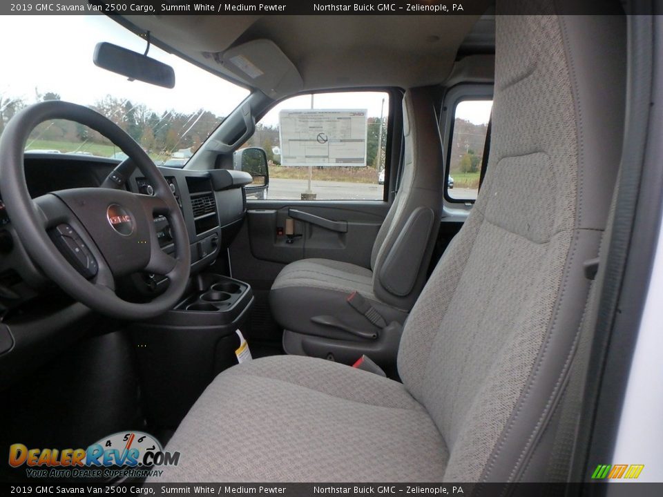 Front Seat of 2019 GMC Savana Van 2500 Cargo Photo #13