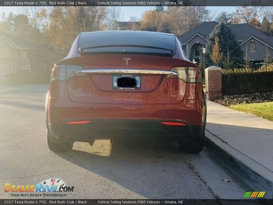 2017 Tesla Model X 75D Red Multi-Coat / Black Photo #21