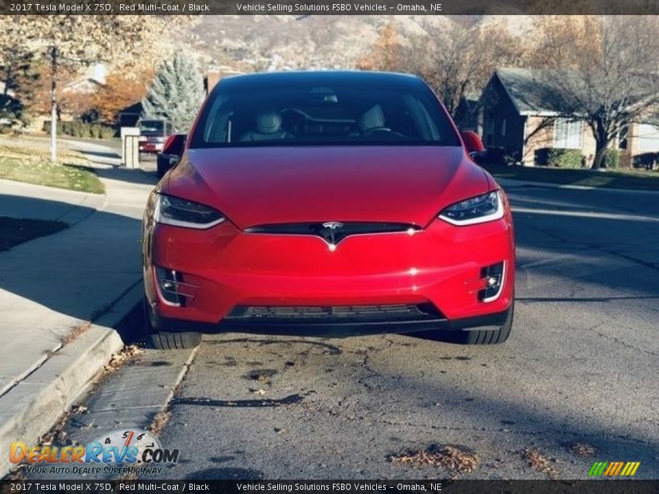 2017 Tesla Model X 75D Red Multi-Coat / Black Photo #22