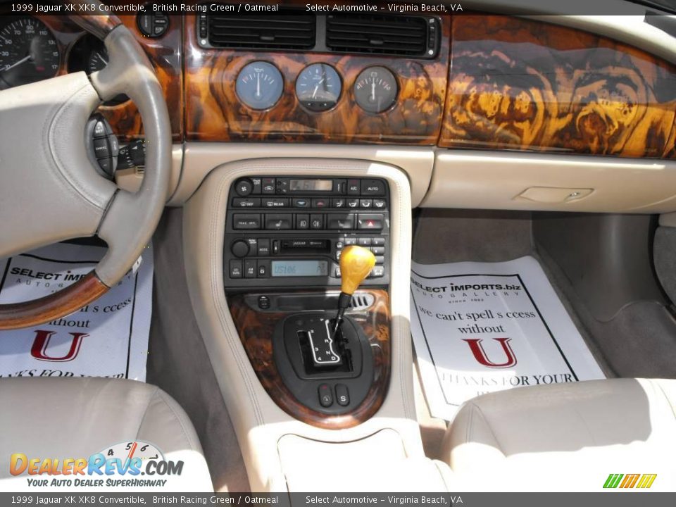 1999 Jaguar XK XK8 Convertible British Racing Green / Oatmeal Photo #16
