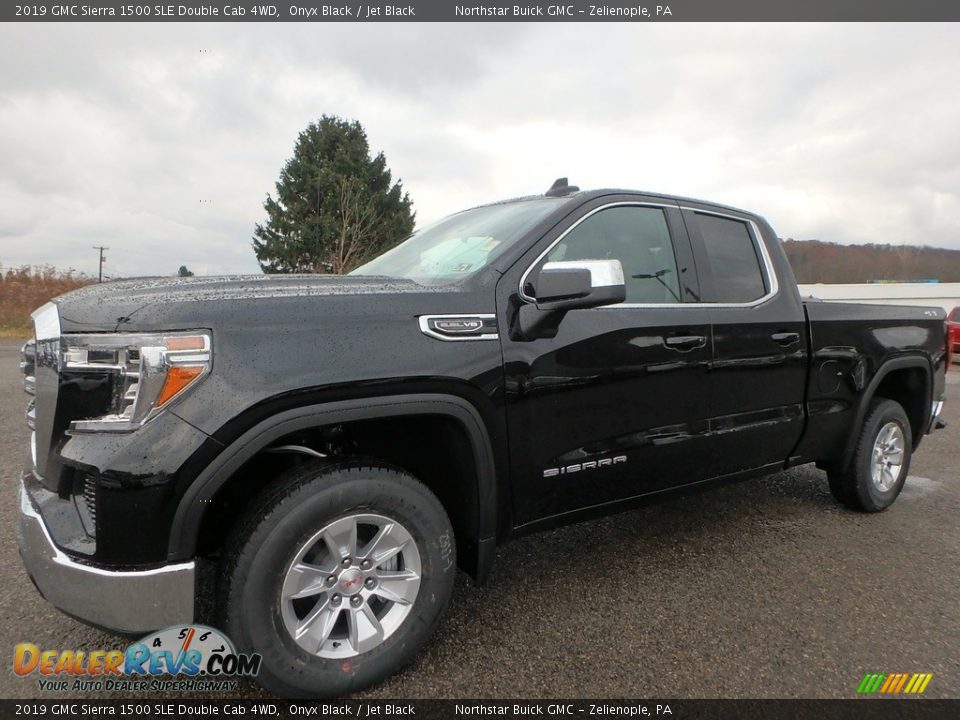 2019 GMC Sierra 1500 SLE Double Cab 4WD Onyx Black / Jet Black Photo #1