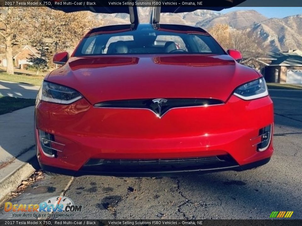 2017 Tesla Model X 75D Red Multi-Coat / Black Photo #29
