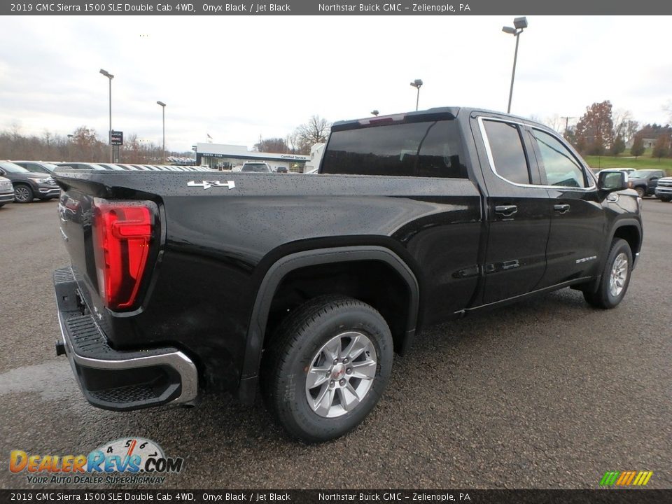 2019 GMC Sierra 1500 SLE Double Cab 4WD Onyx Black / Jet Black Photo #5