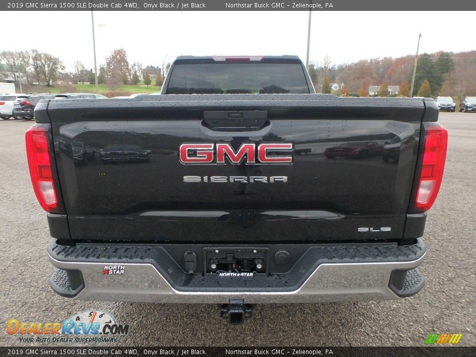 2019 GMC Sierra 1500 SLE Double Cab 4WD Onyx Black / Jet Black Photo #6