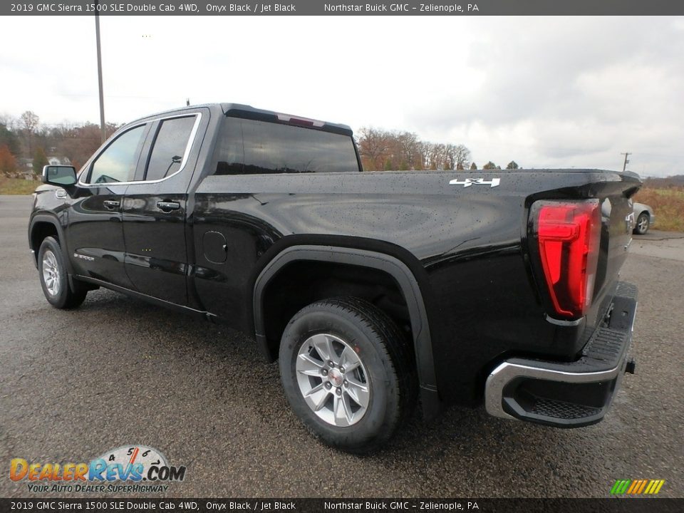 2019 GMC Sierra 1500 SLE Double Cab 4WD Onyx Black / Jet Black Photo #7