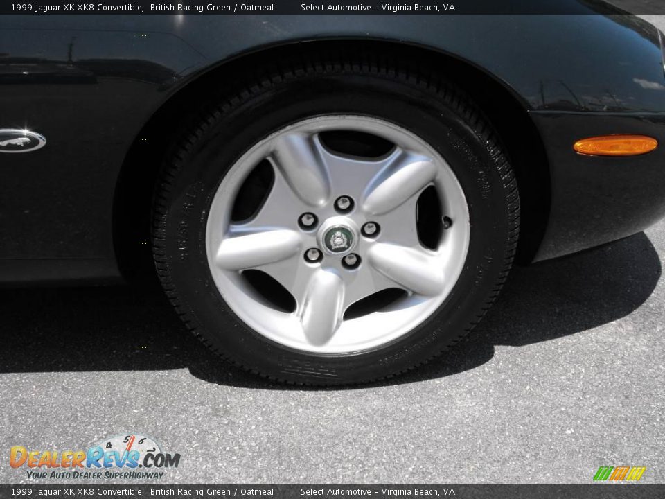 1999 Jaguar XK XK8 Convertible British Racing Green / Oatmeal Photo #24